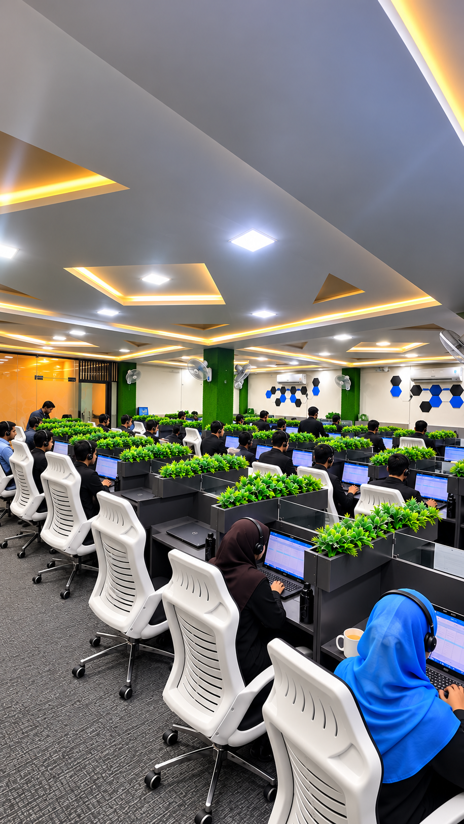 Sales Zone BPO call center operations floor